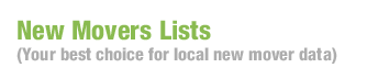 New Movers Lists (Your best choice for local new mover data)